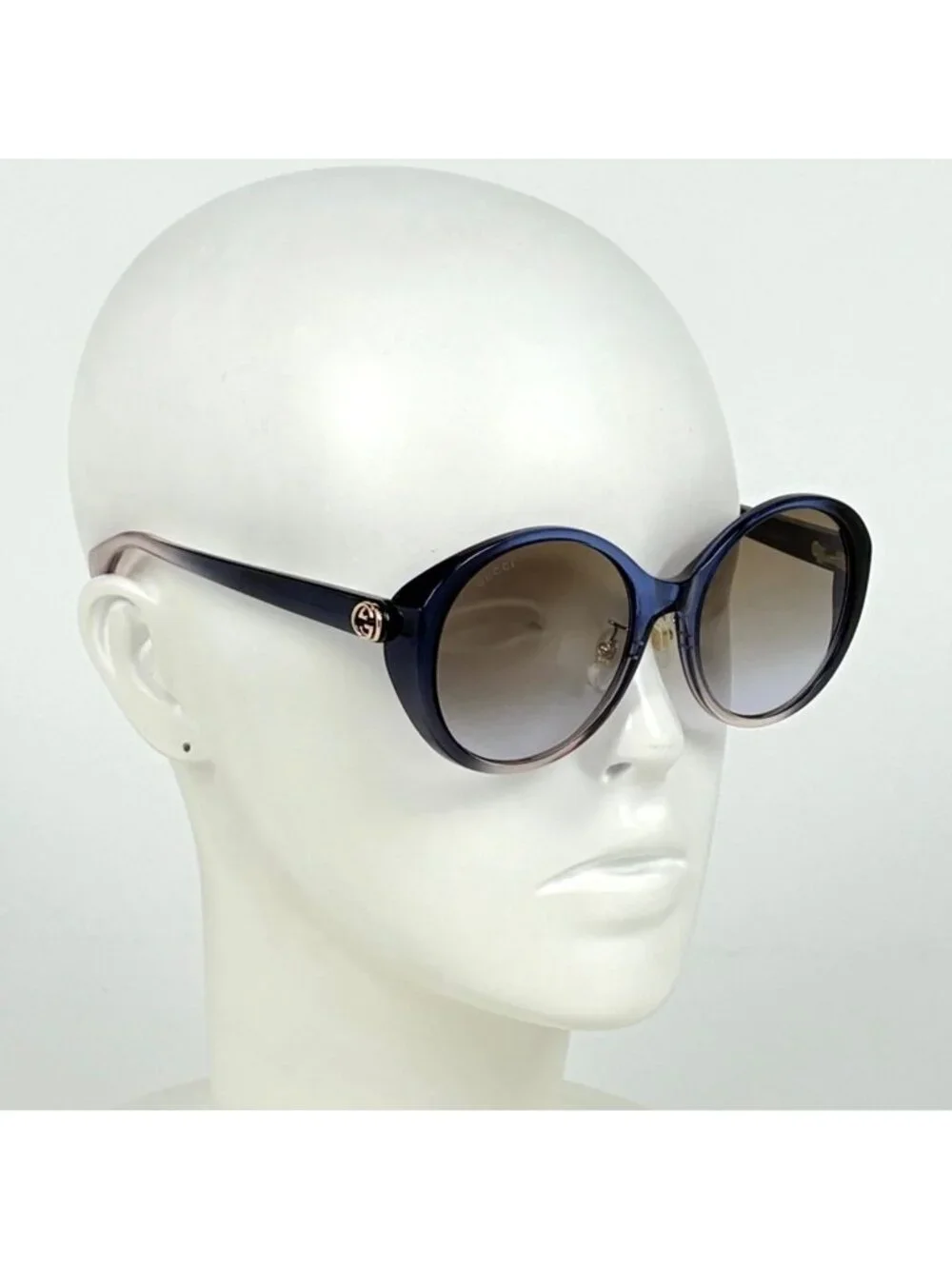 Gucci Interlocking Gradient Sunglasses Acetate Blue Eyewear